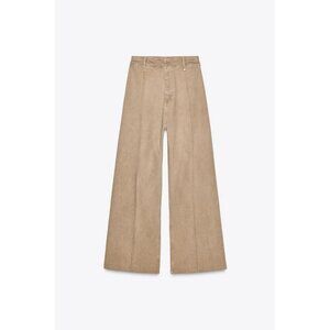 ZARA JEANS ZW COLLECTION TAILORED WIDE LEG HIGH-WAIST